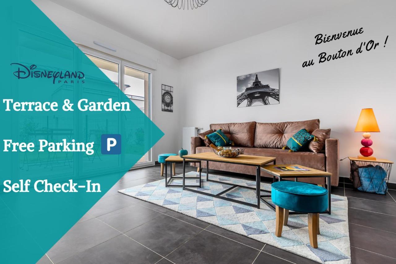 King Size Bed - Free Private Parking - Garden & Terrace - 14Min From Disneyland Ferrieres-en-Brie Exterior photo